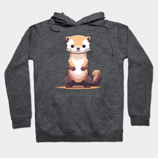 Pixelated ferret Hoodie